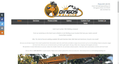 Desktop Screenshot of dingoswelding.com