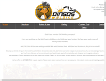 Tablet Screenshot of dingoswelding.com